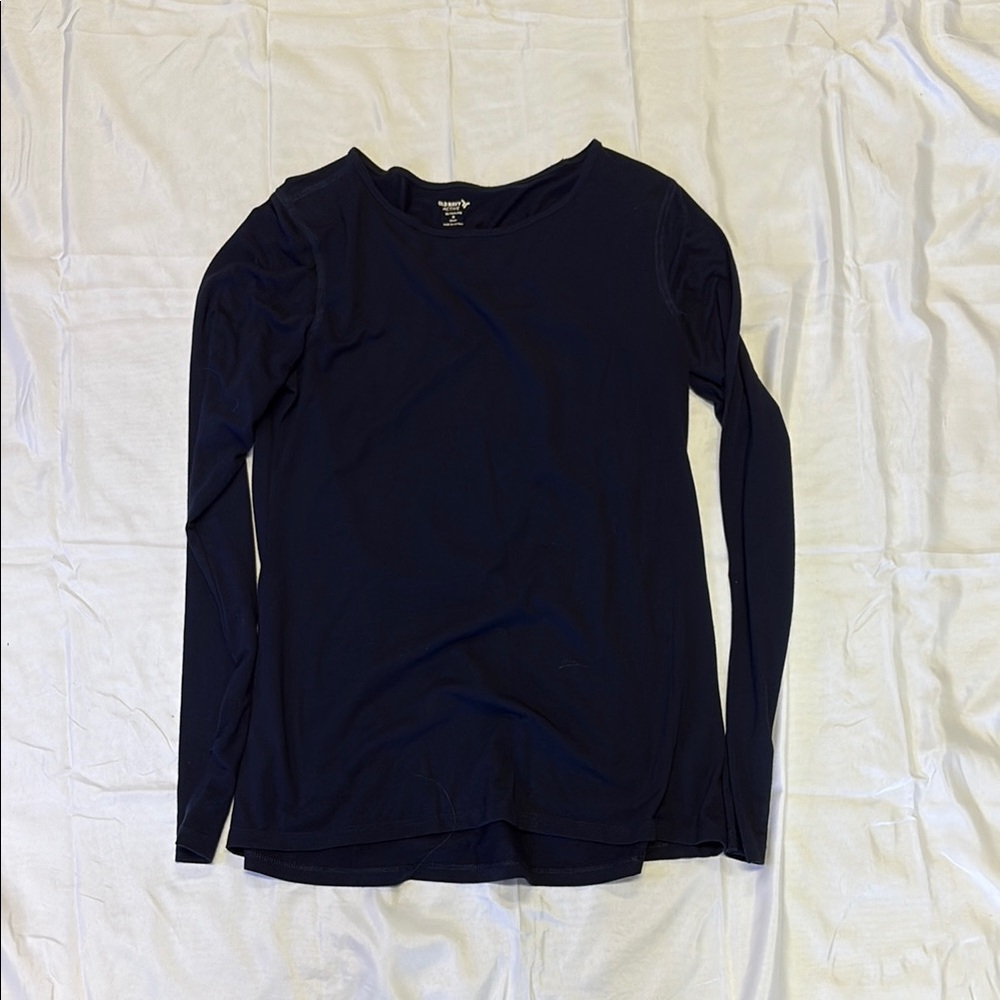 Old Navy Women's Dark Blue Long Sleeve Tee
